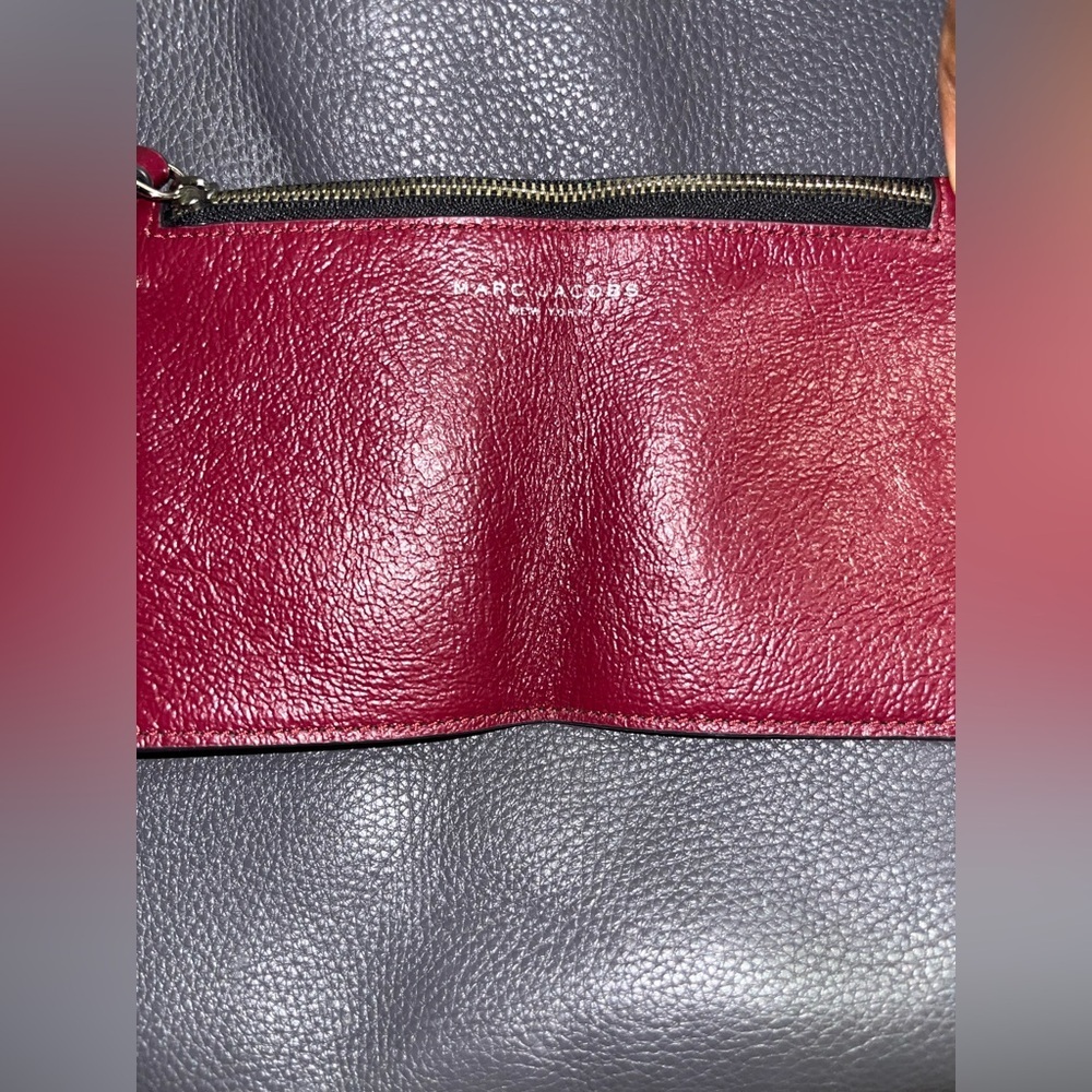 MARC JACOBS Tote Bag Wingman Cowhide Leather Tote Shoulder Bag With Wallet​​ - Picture 10 of 10